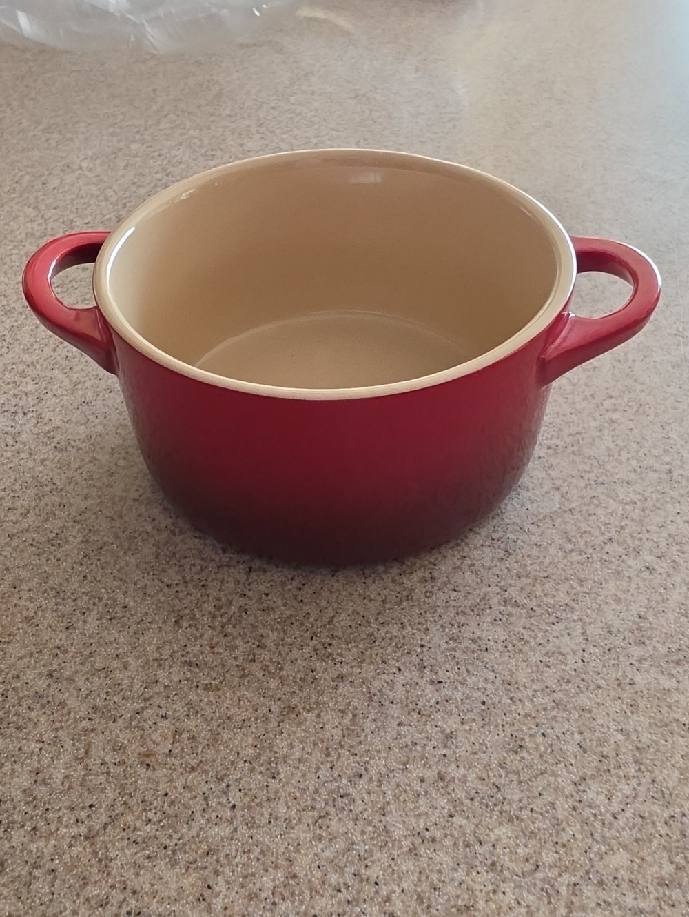 Le Creuset Red/Cerise Double-Handled Mini Round Cocotte